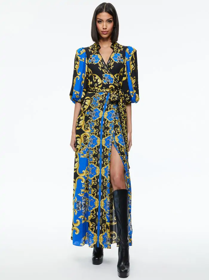 ALISA WRAP MAXI SHIRT DRESS